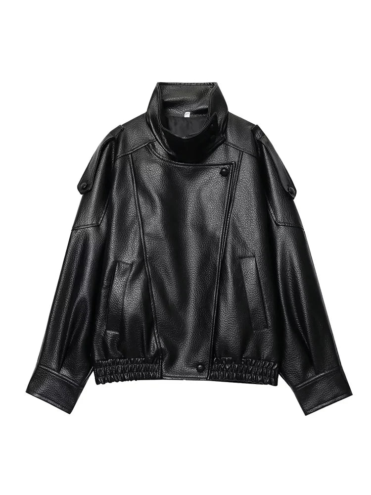 Jaqueta Aviador Urban Oversized - Modelagem Comfort em Cabedal Premium Soft