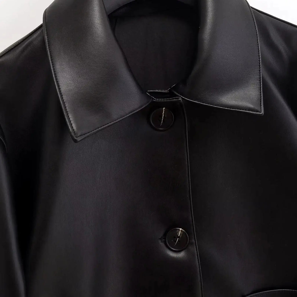 Jaqueta Aviador Loose Street - Modelagem Comfort em Cabedal Texturizado