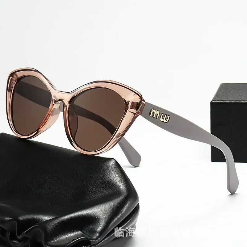 Óculos de Sol Cat-Eye Helena - Design Oversized Vintage com Proteção UV400