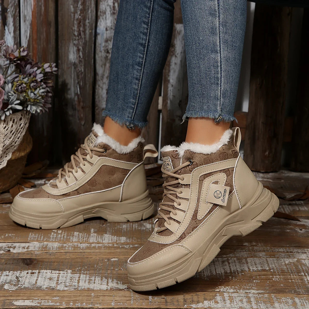 Bota Ankle Cozy Warm - Conforto Térmico com Forro em Plush Premium